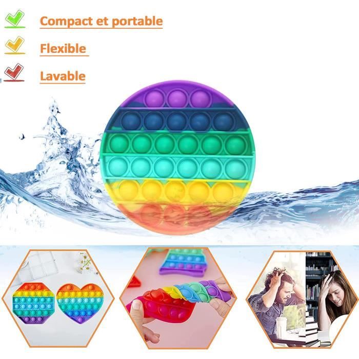 Pop Fidget Toys, Pop Push Bubble Poppers Silicone De Première