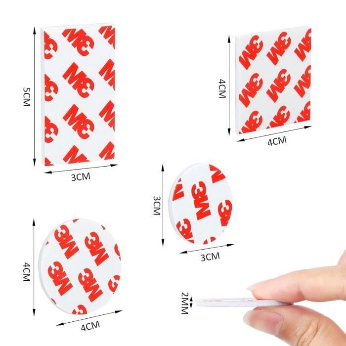 Pastille Adhésif Double Face Extra Fort,120 Pièces Tampon Adhesive