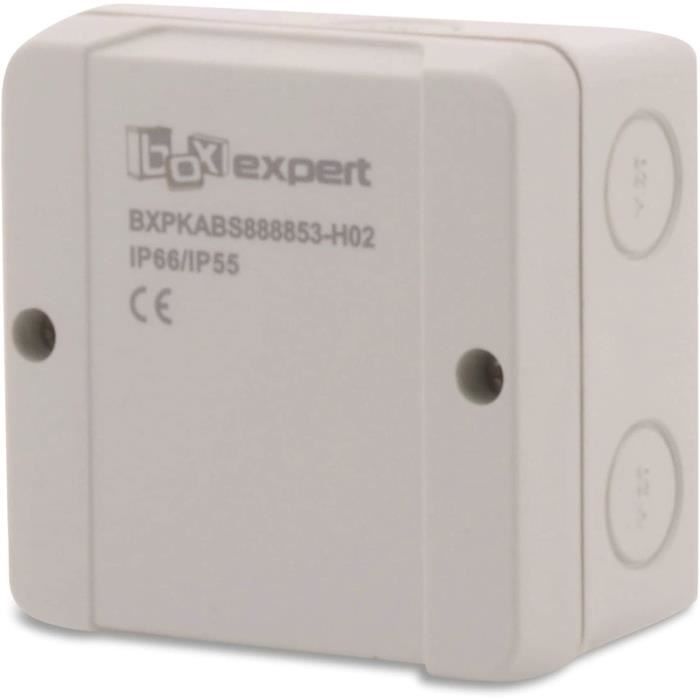 Derivation Box BOXEXPERT Boîte de dérivation série Hanse 88x88x53mm avec borne IP 66 ...