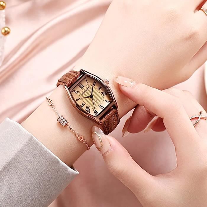 Montre Femme Pas Cher La Mode Montre Carr Avec Bracelet En