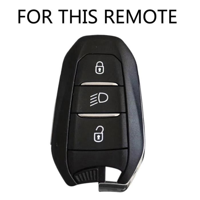 Coque de clé télécommande à 3 boutons en Silicone Pour Peugeot 308 (T9)  2013 - 2016 508 208 3008 5008 2010 - 2016 - Cdiscount Auto