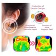 2 paires de boucles d’oreilles germanium lymphatique magnétothérapie, boucles d’oreilles de mode eau rose diamant pendentif  bijoux-2