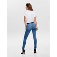 Jeans femme ONLY Onlrain Life Noos - bleu - coupe skinny - taille moyenne - confortable-2