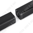 TD® Accueil Haut-parleur Bluetooth sans fil Son stéréo 3D détachable et épissable noir-2