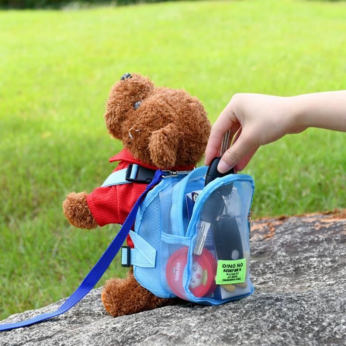 Sac a store dos peluche chat