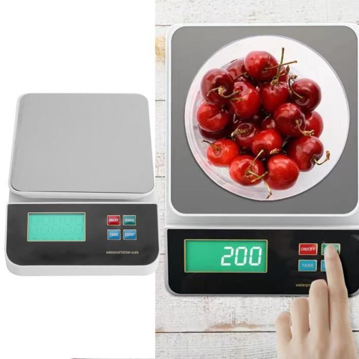 Balance de cuisine numérique | 10kg, échelle de nourriture, balance de poids