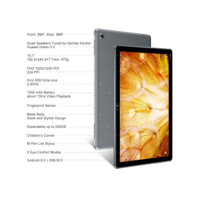  MediaPad M5 lite Wi-Fi Tablette Tactile 10.1"2