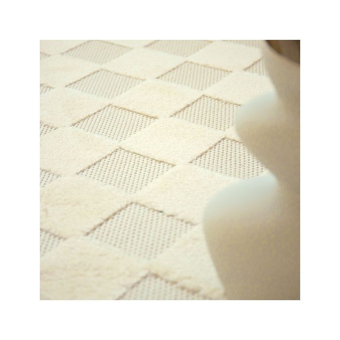 Tapis extérieur et intérieur motif damier - Petit Marius - Multicolore - 200 x 290 cm - Decoweb