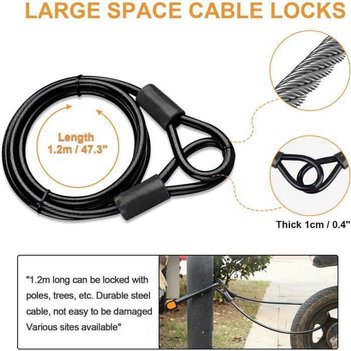 Cadenas En U Robuste, Combinaison Rotative à 4 Chiffres Avec Mot De Passe Avec Anse En U Cadenas En U Pour Velo 82612312