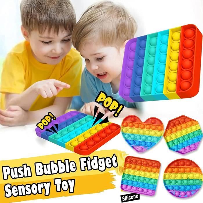 41 pièces ensemble de jouets agités sensoriel pop kit de jeu à éclater tic  tac sensoriel pack dagitation anti-stress jouet de déco - Cdiscount
