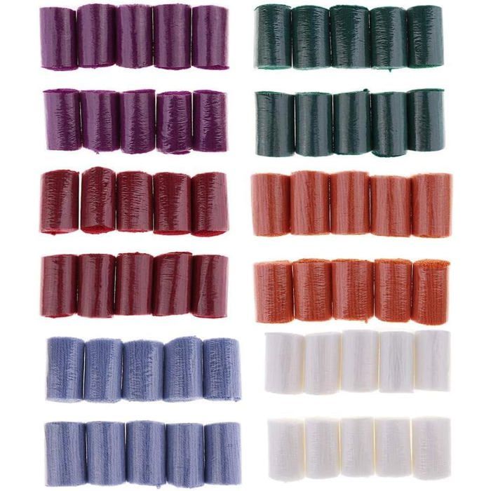 Amagogo Lot De 10 Paquets De Laine Nouée Pour Tapis Au Crochet – Fil Acrylique Doux Et Coloré, Idéal Pour Bricolage Et Artisanat Créatif