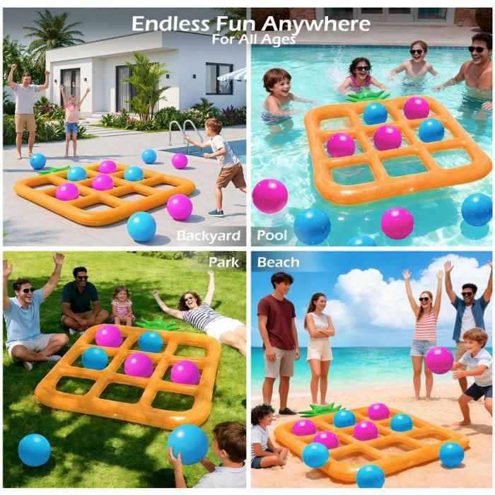 Jeu d'Anneau GonflableAnneau Flottant pour PiscineJeux gonflables de Piscine pour des
