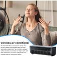 Climatiseur Mural Portable Rechargeable Par USB Sans Perçage Pour Bureau Refroidissement Rapide Petit Rafraîchisseur air Gray