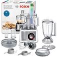 Robot de cuisine Bosch Multitalent 8 - 1250W - 3.9L - Accessoires polyvalents - Blanc et Acier inoxydable-0
