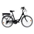 ORUS Vélo électrique E 4000 - Batterie Samsung 8AH/26V 250W - Autonomie 40/45 km - 6 vitesses Shimano - Noir-0