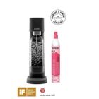 MY SODA MYSODA Machine à Soda Woody Black, 1 bouteille de 1L, 1 cylindre de CO2