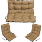 Coussin Dossier pour Banc de Jardin - SuperKissen24 - Beige - Intérieur/Extérieur
