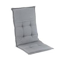 Coussin de chaise de jardin à dossier haut Blumfeldt Coburg en polyester gris 53x117x9 cm