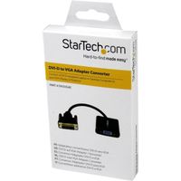 StarTech Câble adaptateur actif DVI vers VGA - Convertisseur DVI-D vers HD15 - Mâle / Femelle - 1080p - Noir DVI2VGAE