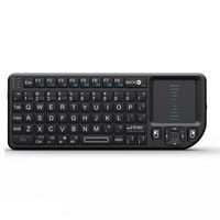Clavier sans fil - TD® - Mini clavier avec pavé tactile - Rechargeable - Plug and play - 90 degrés réversible
