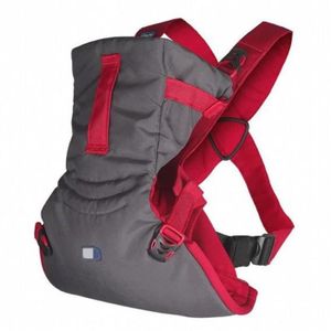 PORTE BÉBÉ Sac à dos,Sac kangourou pour bébé,porte-bébé à capuche avant et arrière,porte-bébé hip pognae SR- 092 Red[E51]