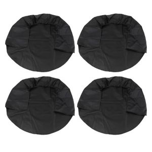 Couvre-pneus Pour Camping-car Rosefray - 2 Pièces Pour Essieu Double - Diam. 27 à 30 Pouces - Noir