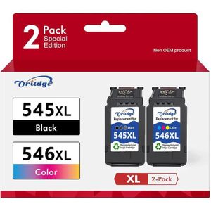 ✓ Pack compatible avec CANON PG-545XL/CL-546XL (noir et couleur) couleur  pack en stock - 123CONSOMMABLES