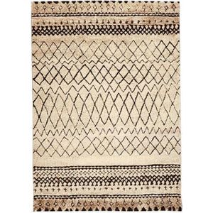 TAPIS MAROKKO Tapis de salon 80x150 cm - Beige et Marron