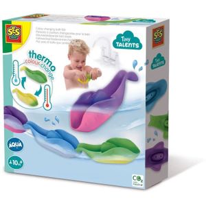 JOUET DE BAIN SES CREATIVE - Poissons de bain à couleurs changeantes pour bébé - Violet, Bleu et Vert