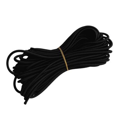Rouleau élastique Noir 3/8 Plat Tressé - 90-100m Pour Couture/bijoux - Cordon élastique DIY
