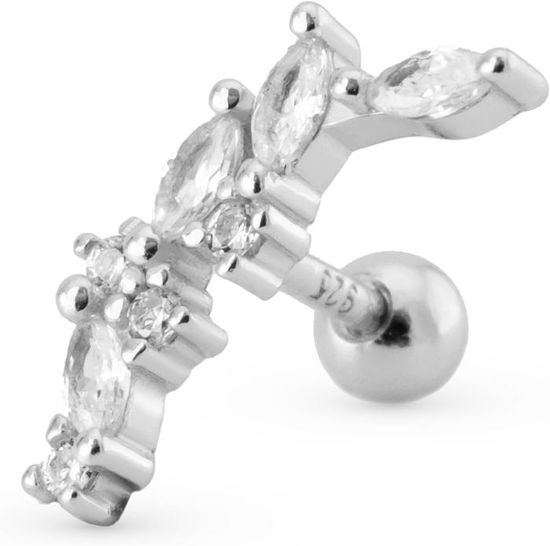 Boucles D'oreilles Hélix En Argent 925 Adramata - Piercing Cartilage Haut De Gamme