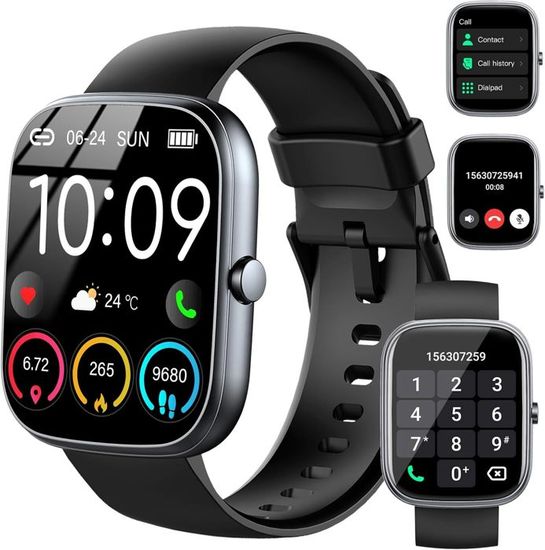 Montre Connectée Blackview Unisexe – Appels Bluetooth, 100+ Modes Sport, Moniteur Fréquence Cardiaque Et Sommeil, écran 1.85", IP68 - 11