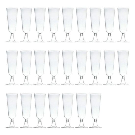 50 Flûtes à Champagne En Plastique Réutilisables + 5 Canons à Confettis - 160 Ml, Sans BPA, Pour Mariage, Anniversaire, Fête - 4