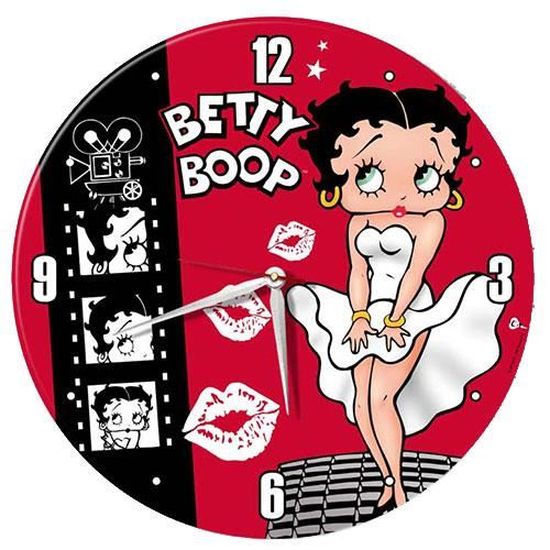PROMO !! Pendule Vintage Betty Boop Hauteur 13 cm Neuf Voir Description 