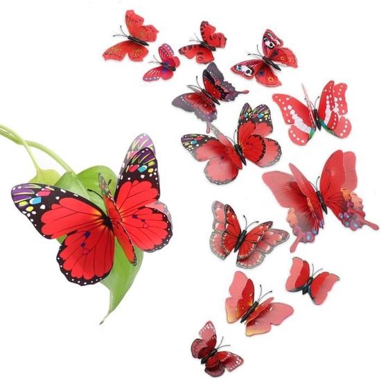 Autocollants Muraux Papillon 3D Creux, 3 Couches Or Rose, Papillons  Décoratifs pour Mariage, Décoration de ixd'Anniversaire, 12 Pièces, Nouveau  - AliExpress