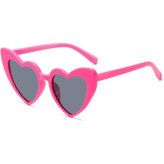 Lunettes De Soleil Cœur Or Et Rose - Femme/Fille - Métal, Verres Dégradés UV400