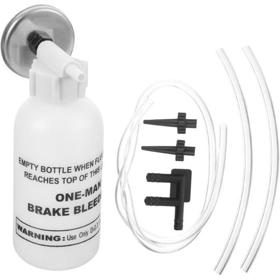 Tuyau De Purge De Frein Moto Transparent Avec Valve Anti-retour - Kit Aluminium Et Caoutchouc | Pour Freins Et Embrayage - 4