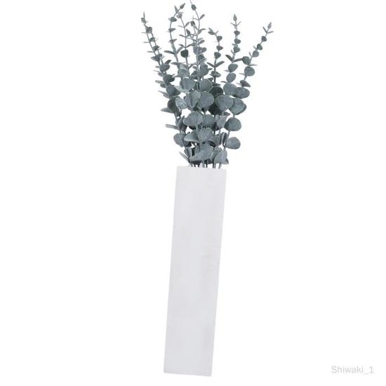 Jardinières Suspendues Cindeer Lot De 2 - Métal Doré Avec Eucalyptus Artificiel - Décoration Murale Moderne