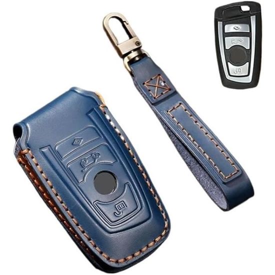 Retro Genuine Leather Smart Zinc Alloy Car Key Fob Cover Case Remote - View #6