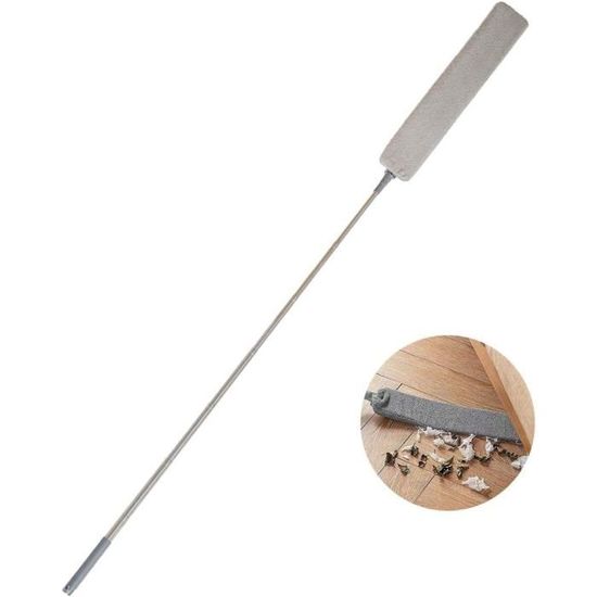 atopo Gap Brosse à poussière sous les appareils électroménagers avec long manche télescopique de 152,4 cm, lavable et rétractable pour nettoyer sous les meubles, canapé, réfrigérateur, lave-linge