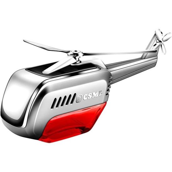 Désodorisant Voiture Solaire Rotatif Hélicoptère - Diffuseur D'arôme, énergie Solaire, Multicolore