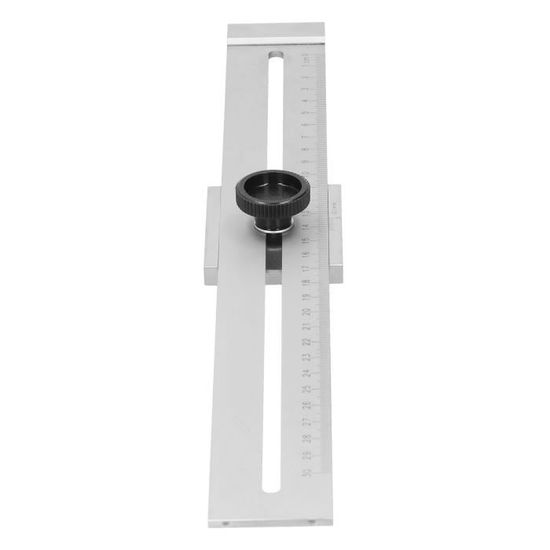 Règle En T En Aluminium 600mm - Gabarit De Traçage Avec Trous - Précision 1mm - Pour Bois, Bricolage