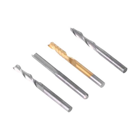 Jeu Fraises En Bout Carbure 5pcs Tungstène 4 Fraise En Bout Flûte