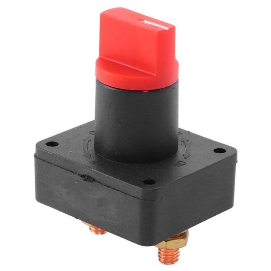 Lot De 2 Interrupteurs De Coupure Batterie 275A - 12V/24V/48V - Pour Bateau, Voiture, Camping-car, UTV - 10