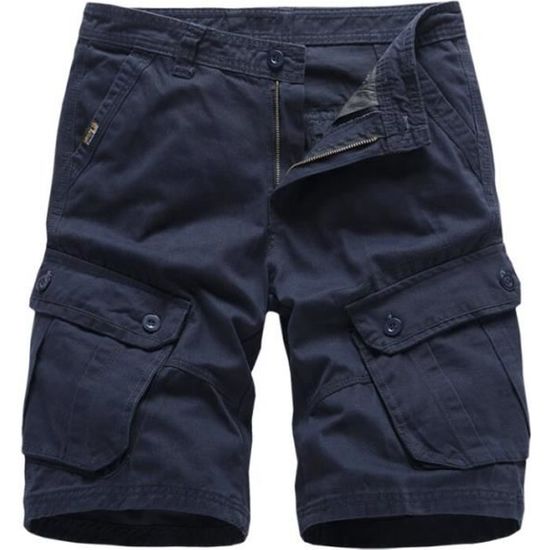 OlyljpinZ Short Homme En Coton Shorts Bermudas Cargo Avec