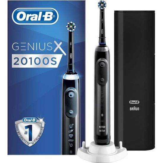 Oral-B Genius X 20100S - Brosse à dents électrique - Noire