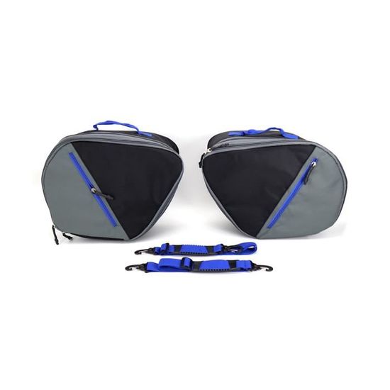 Sacoches Moto Pour Yamaha Tracer 9/900 GT - Étendables, étanches, Pour Selle Ou Arceaux (bleu, 2 Pièces)
