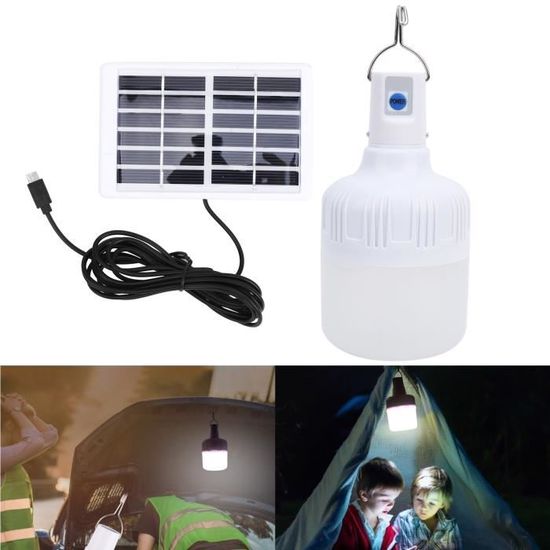 80W lampe de camping solaire portable rechargeable ampoule CYA11