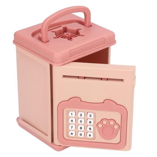Tirelire Électronique Dinosaure Avec Musique Et Lumière - Coffre-Fort Enfant Avec Code Empreinte Digitale - Cadeau Anniversaire Noël Garçon Fille