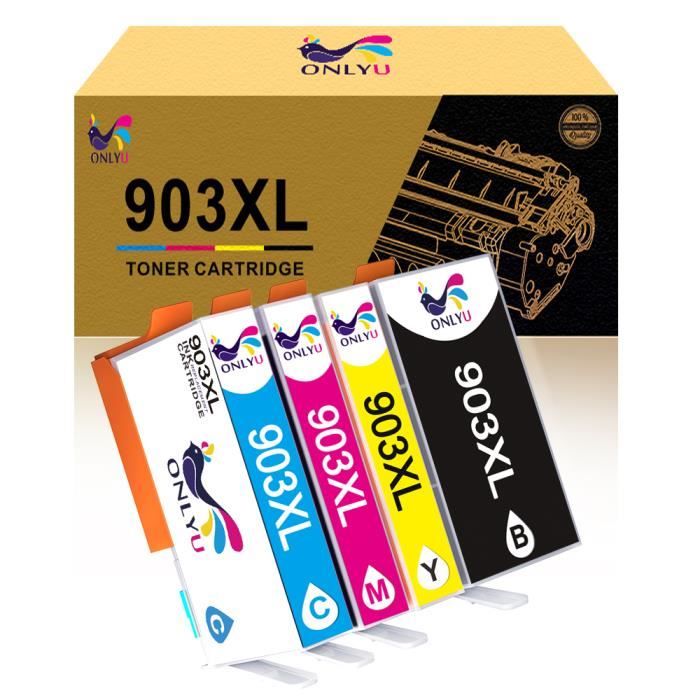 4 Cartouches D'encre Compatibles HP 903XL - Pour Imprimantes Officejet Pro 6970, 6960, 6950 - 2